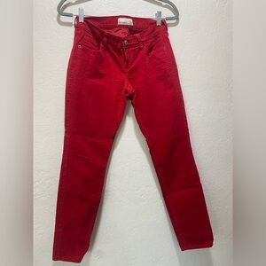 Old Navy Women's Slim-fit red corduroy pants